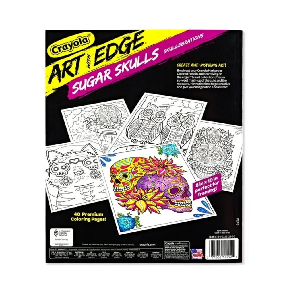 Crayola Sugar Skulls Art Coloring Book